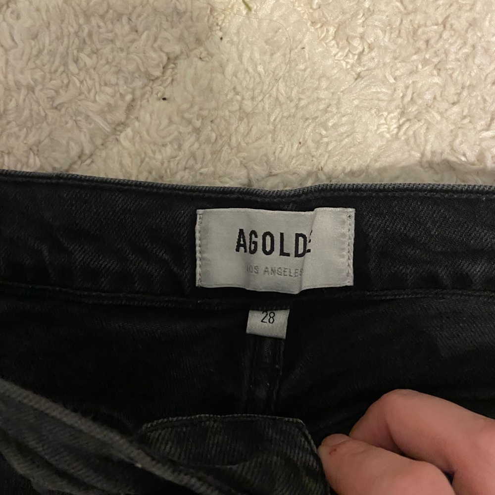 Agolde Riley crop black jeans - Picture 2 of 4